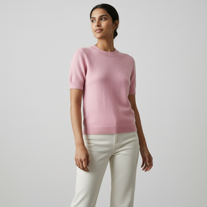 BRUSHED CASHMERE SHIRT - ROSE