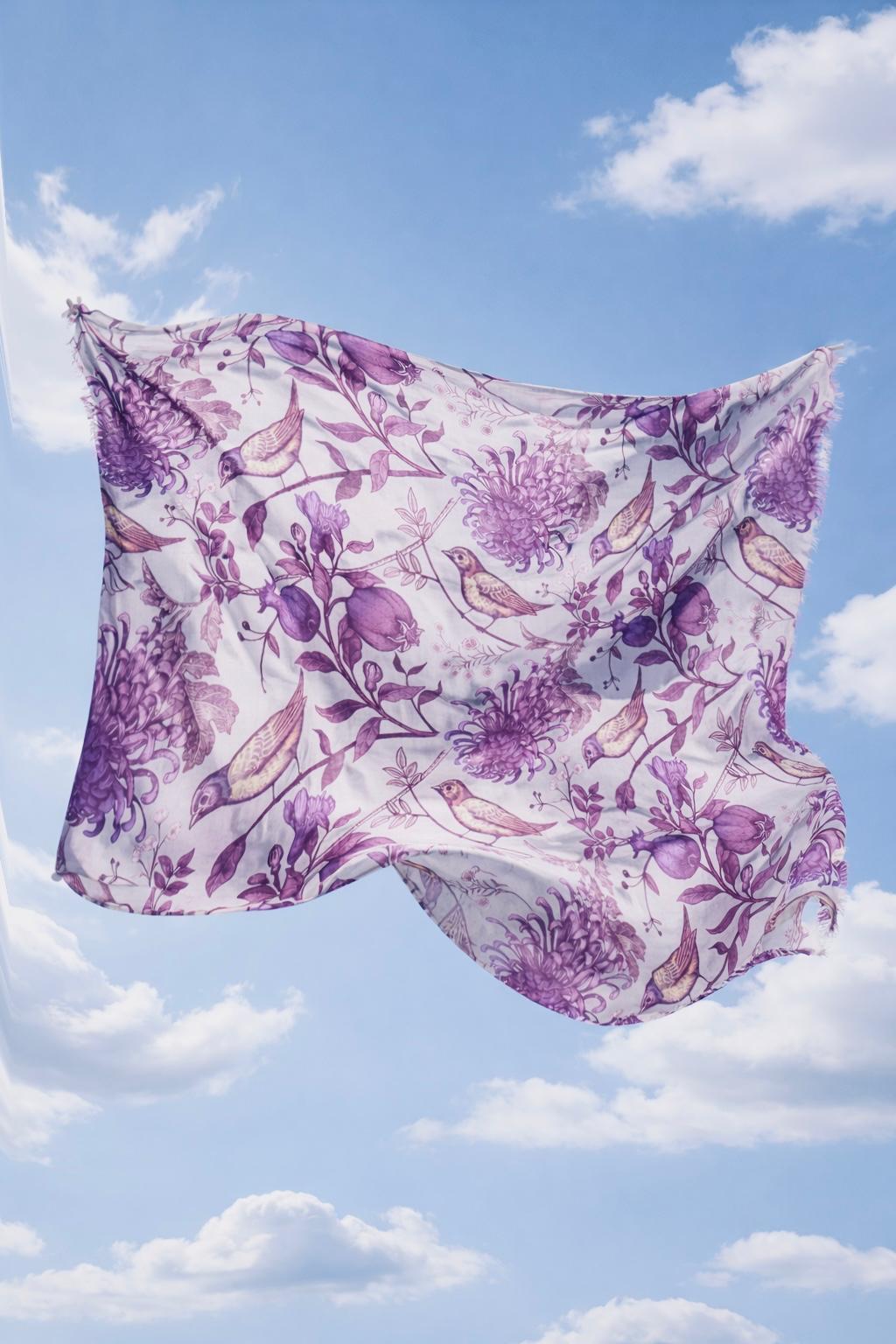 EDEN CASHMERE SCARF - GREY