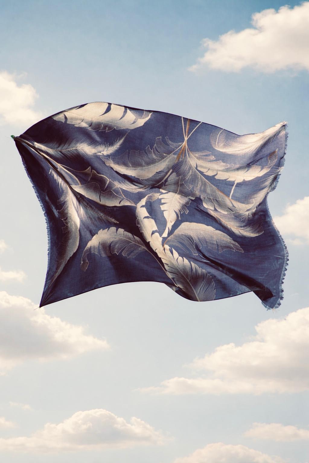 VERDLEAF CASHMERE SCARF - COMPOST