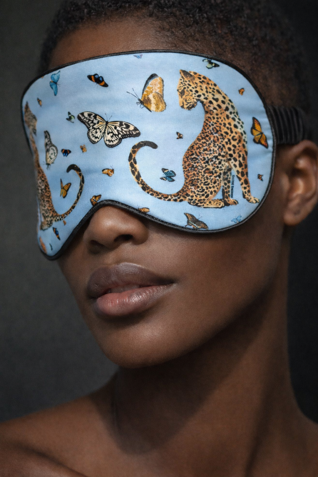 LEO & BUTTERFLY EYE MASK - LIGHT BLUE