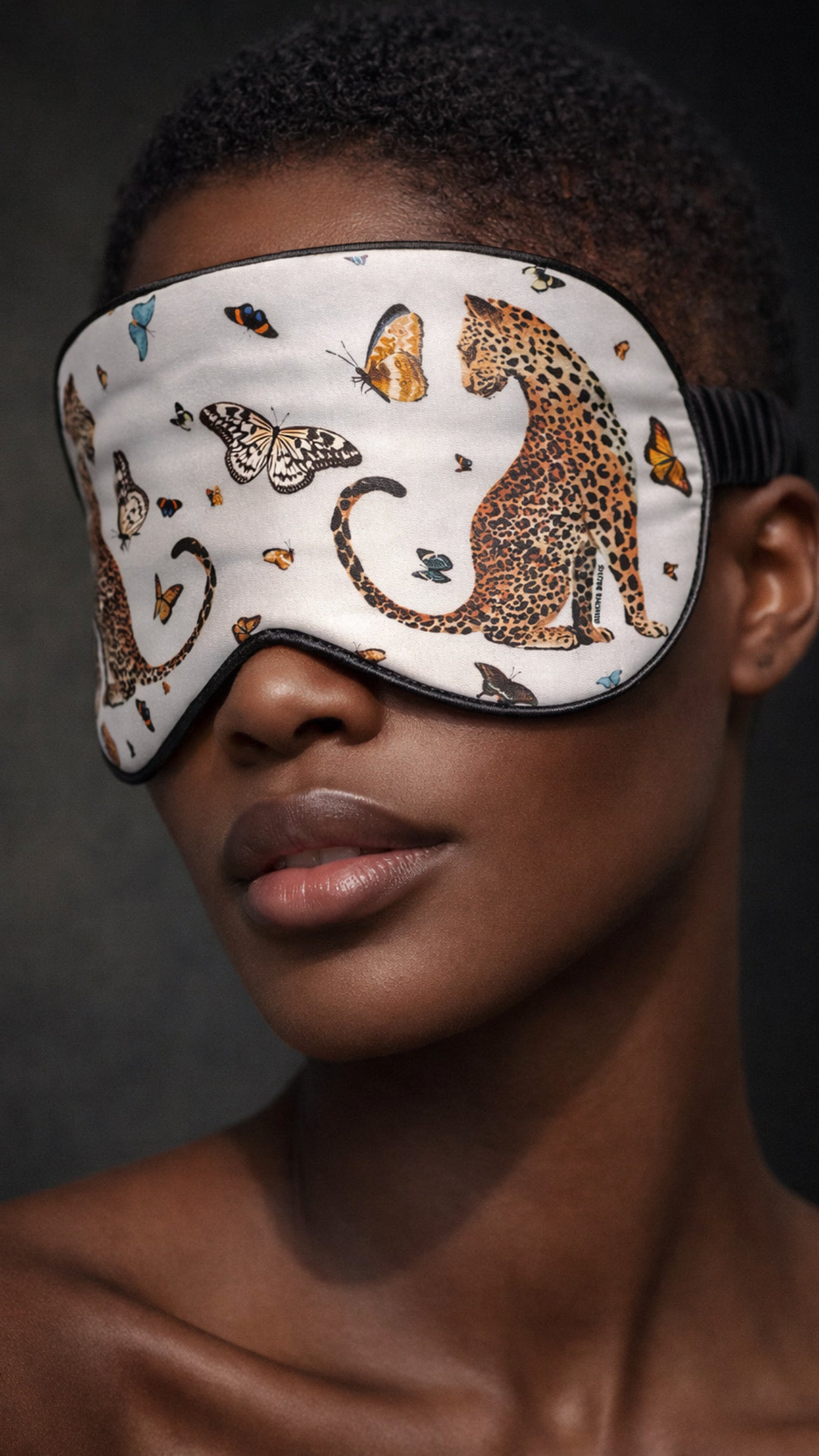 LEO & BUTTERFLY EYE MASK - WHITE