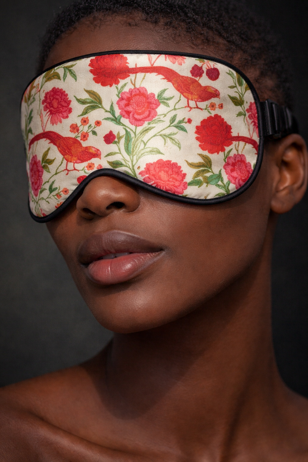 BIRD PARADISE EYE MASK - MINT