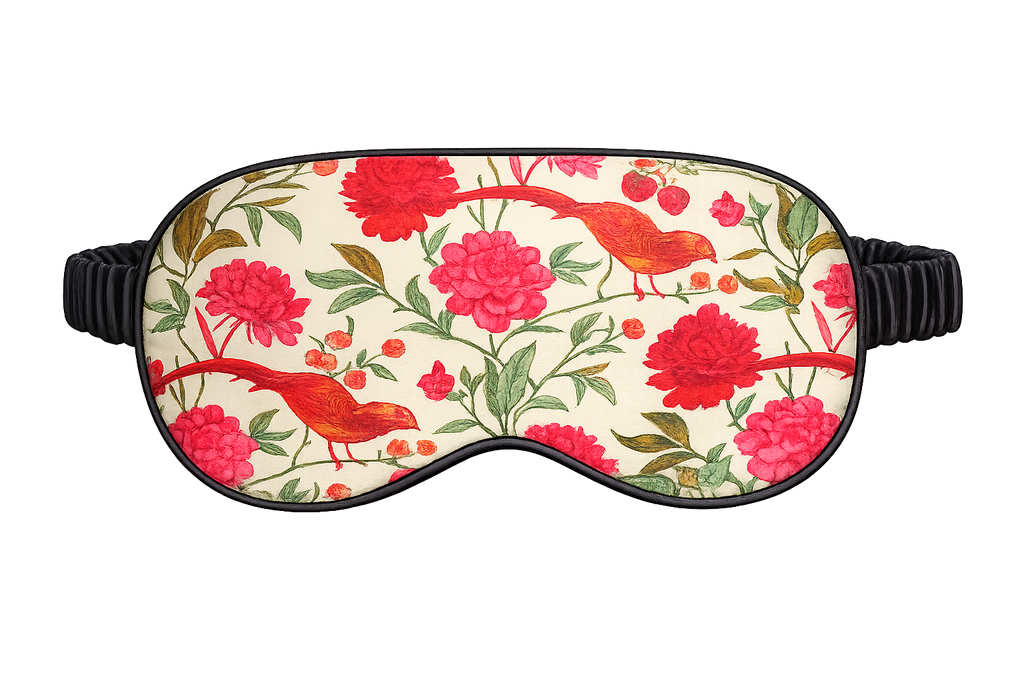 BIRD PARADISE EYE MASK - MINT