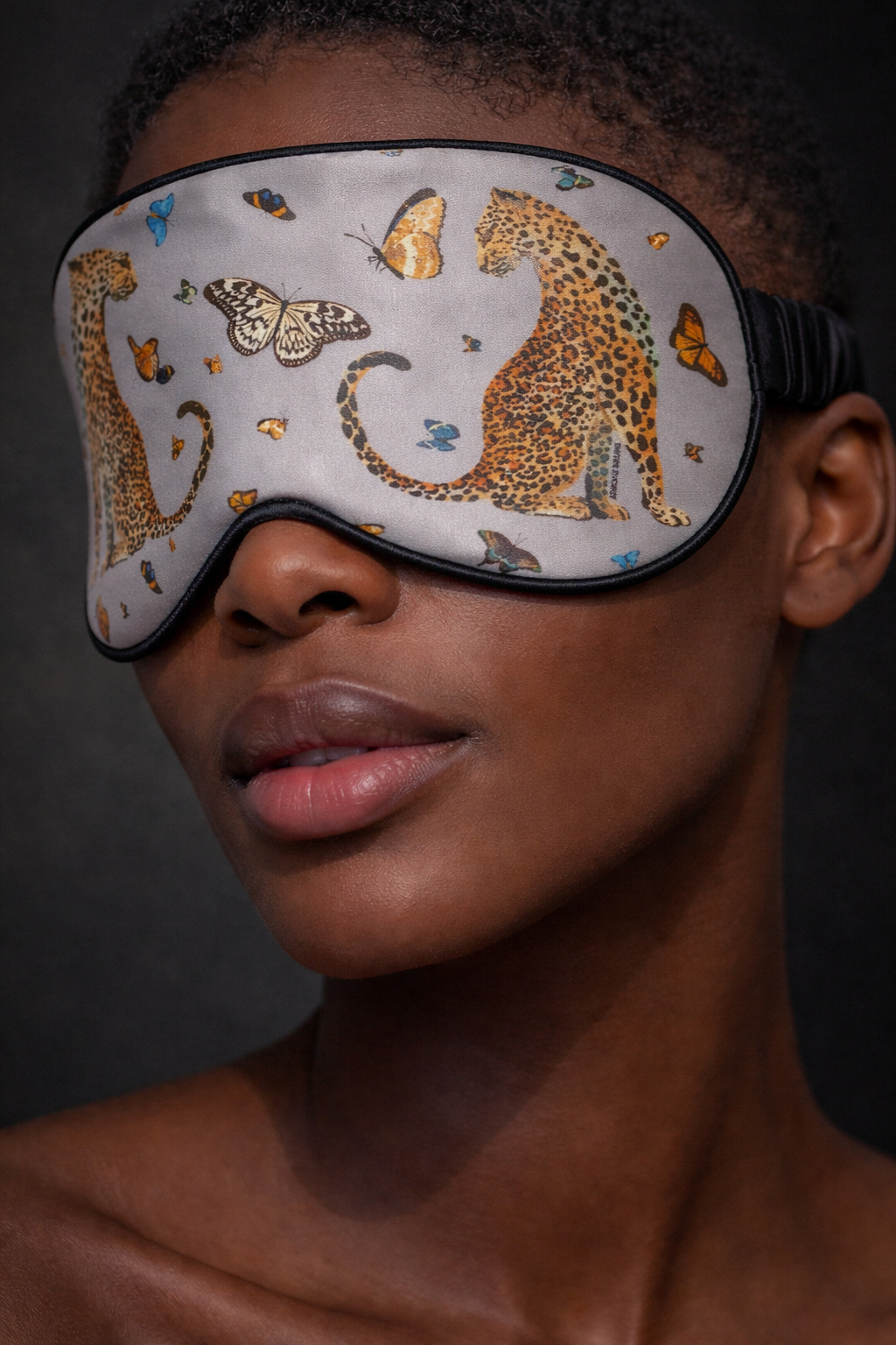 LEO & BUTTERFLY EYE MASK - GREY