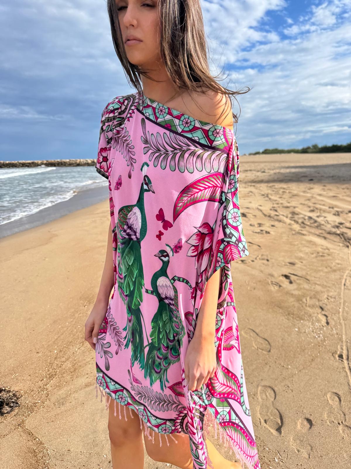 AZURE SHORT DRESS - ROSE