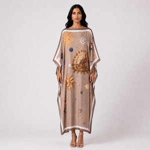 AURORA SILK TUNIC - TAUPE