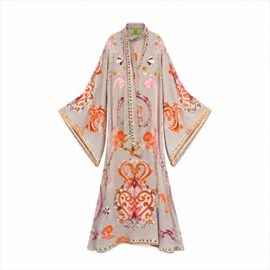 PRINCESS DRESS ARABICA RAMIE - TAUPE