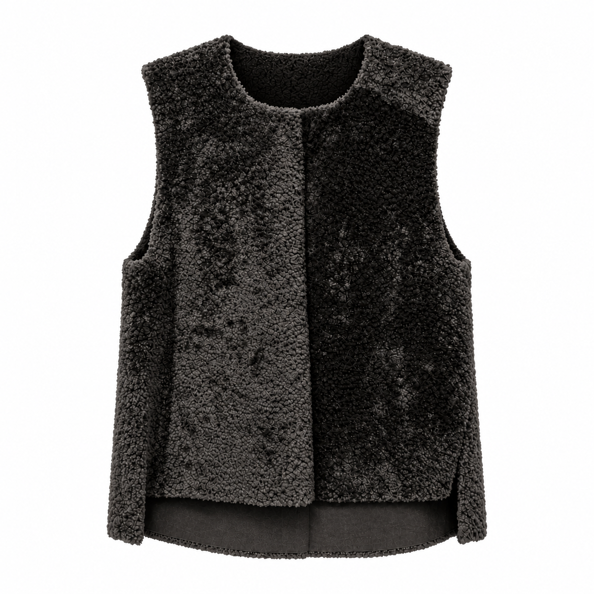 WOOL VEST - BLACK