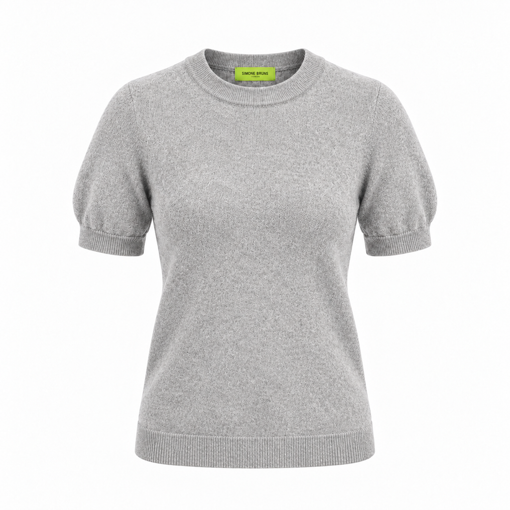BRUSHED CASHMERE SHIRT - GREY