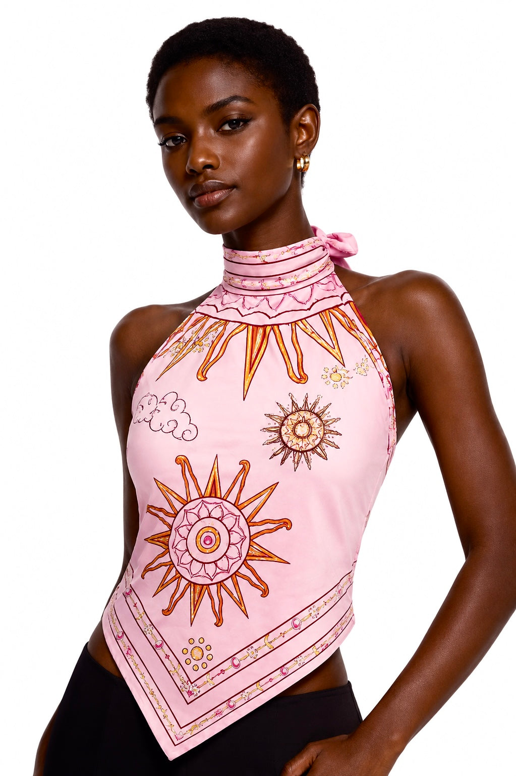 SOL BEACH TOP - LIGHT ROSE