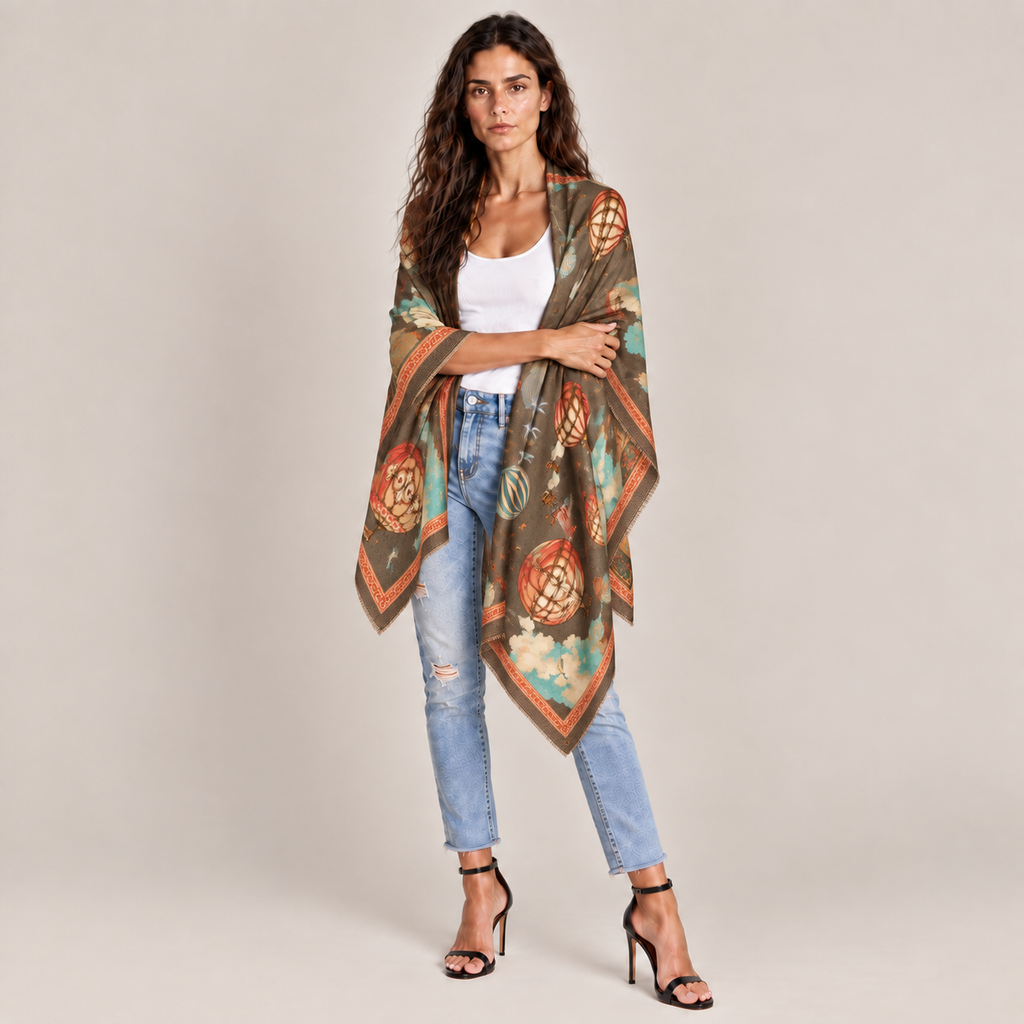 CAELIS CASHMERE SCARF - TAUPE