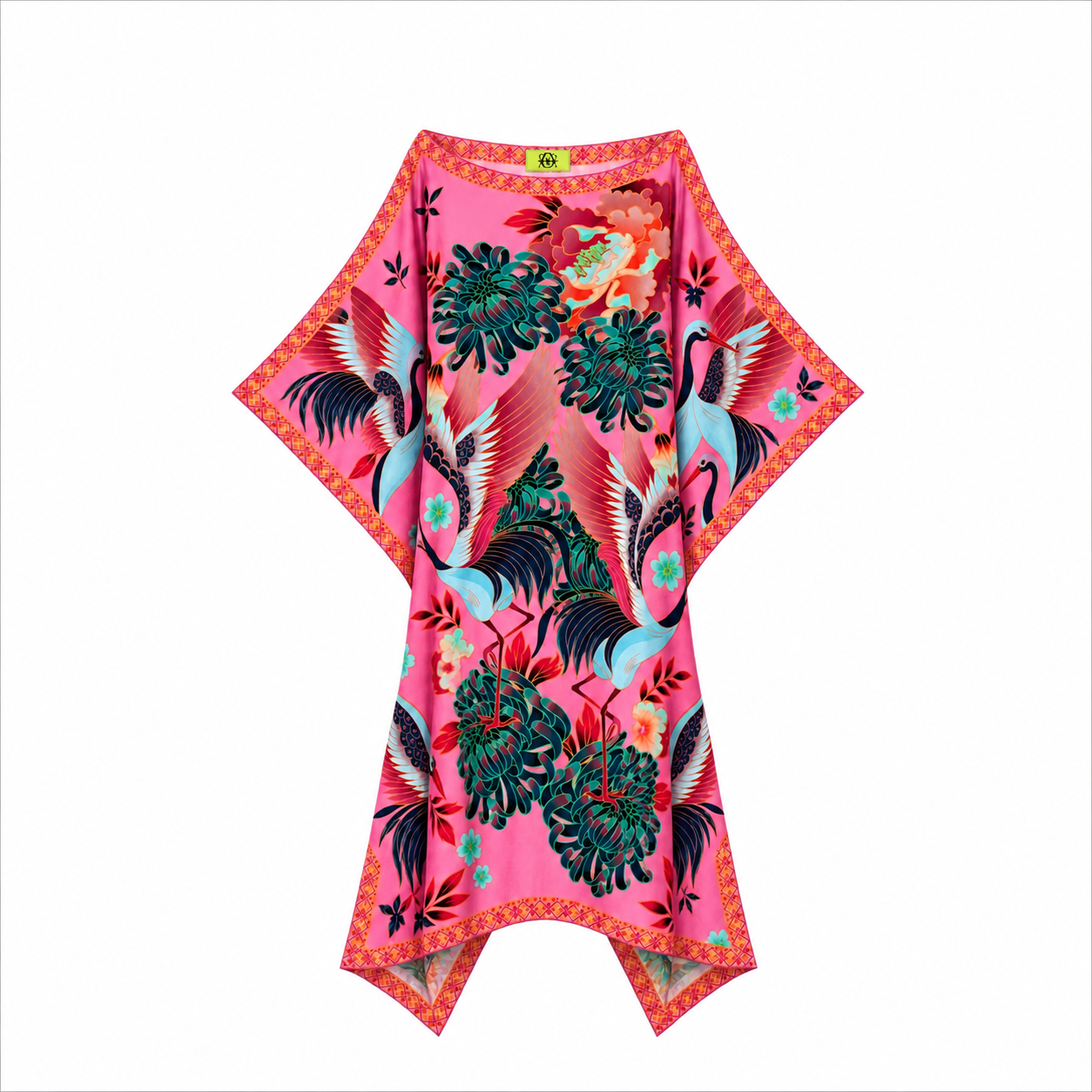 TSURU SILK TUNIC - BERRY