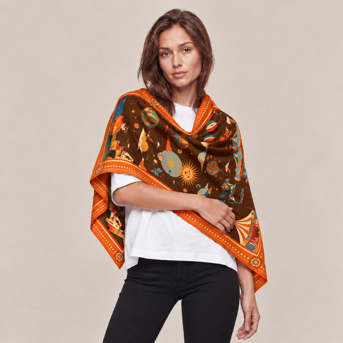 AERIS CASHMERE SCARF - RED