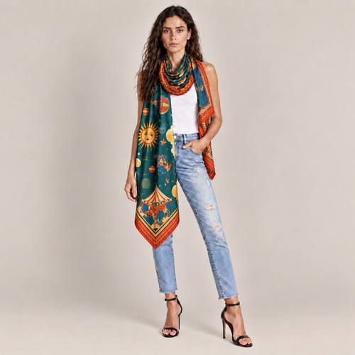 AERIS CASHMERE SCARF - GRASS GREEN