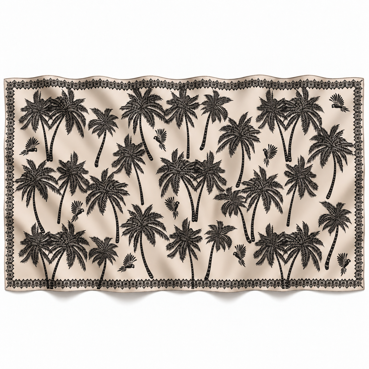 BLUETIDE FELTED CASHMERE SCARF - CHALK