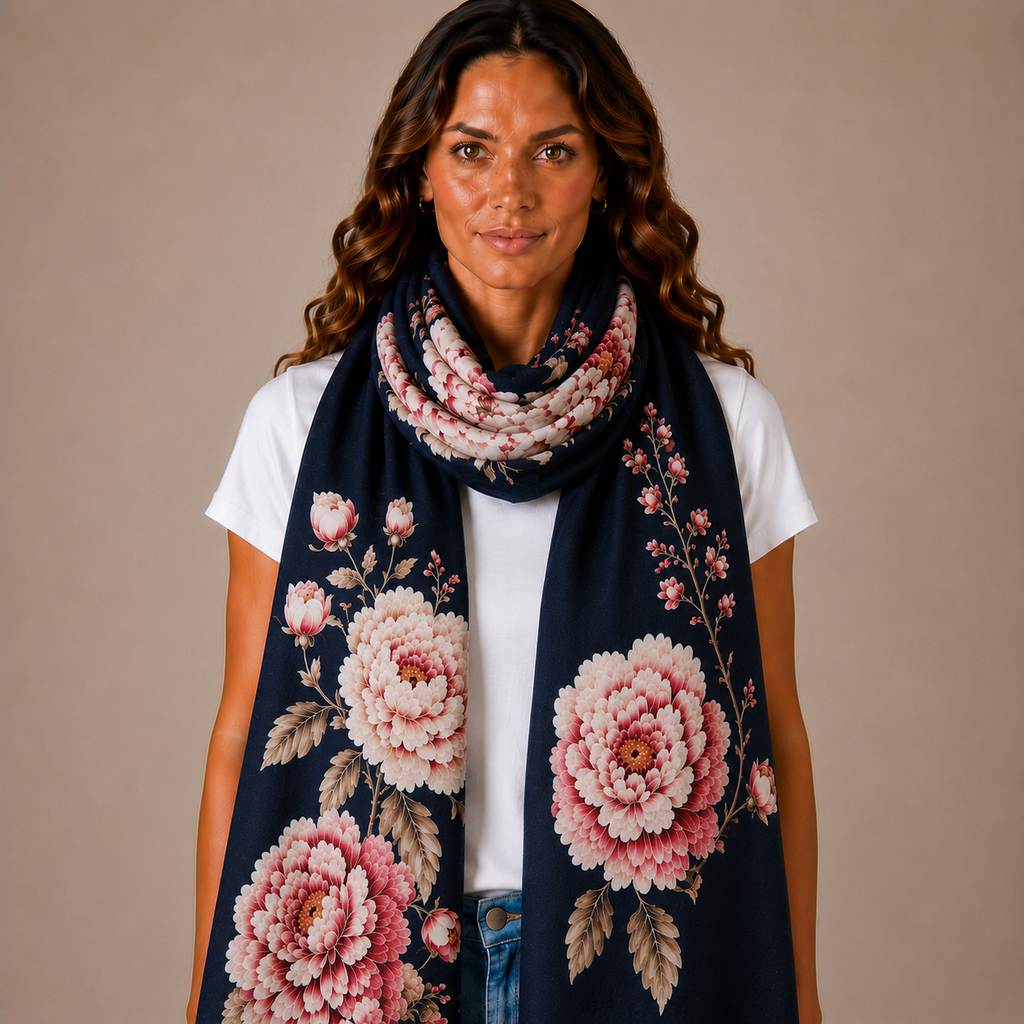 BLUMELLA CASHMERE SCARF - TRIACLE