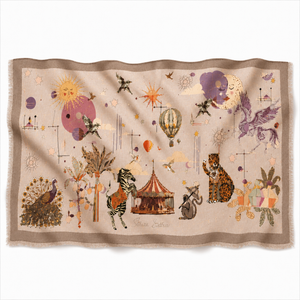 AURORA CASHMERE SCARF - OFF WHITE