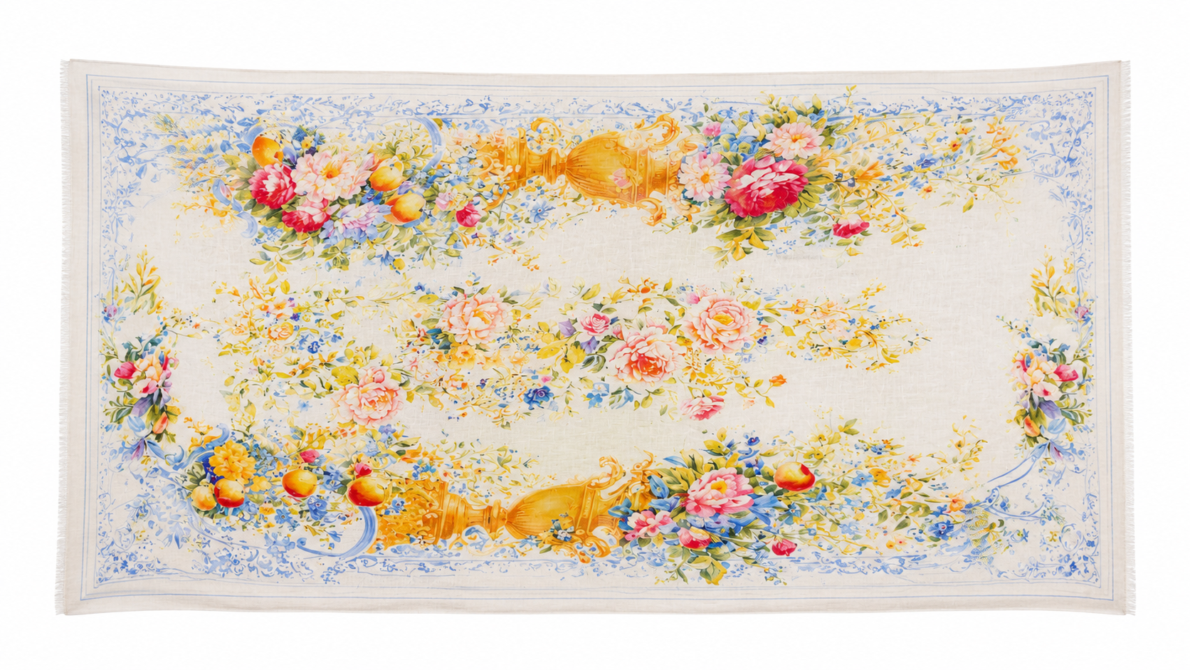 EVE CASHMERE SCARF - LIGHT BLUE