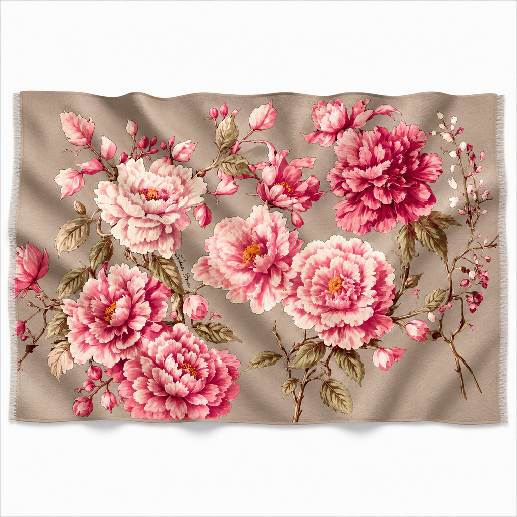 BLUMELLA CASHMERE SCARF - TAUPE