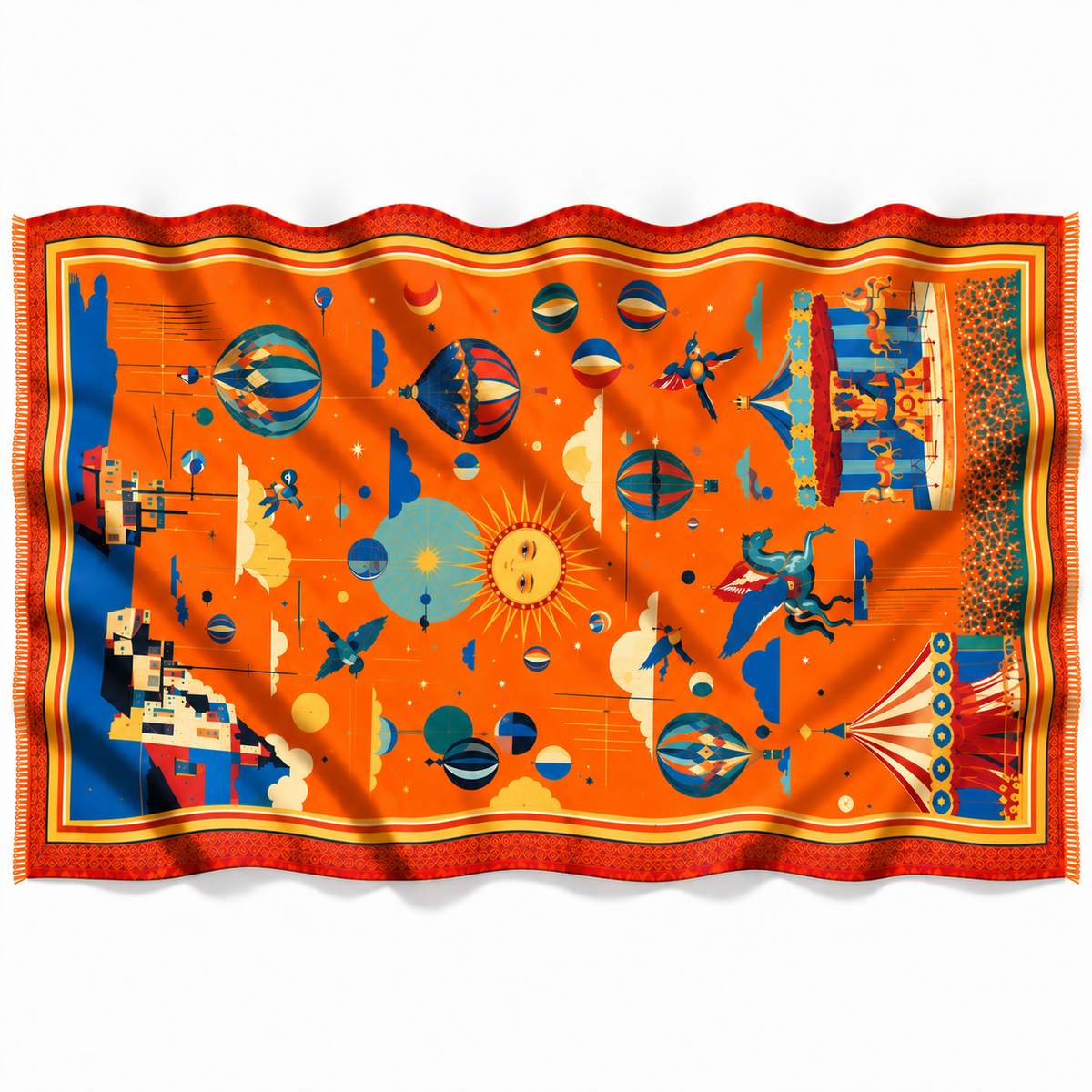 AERIS CASHMERE SCARF - ORANGE