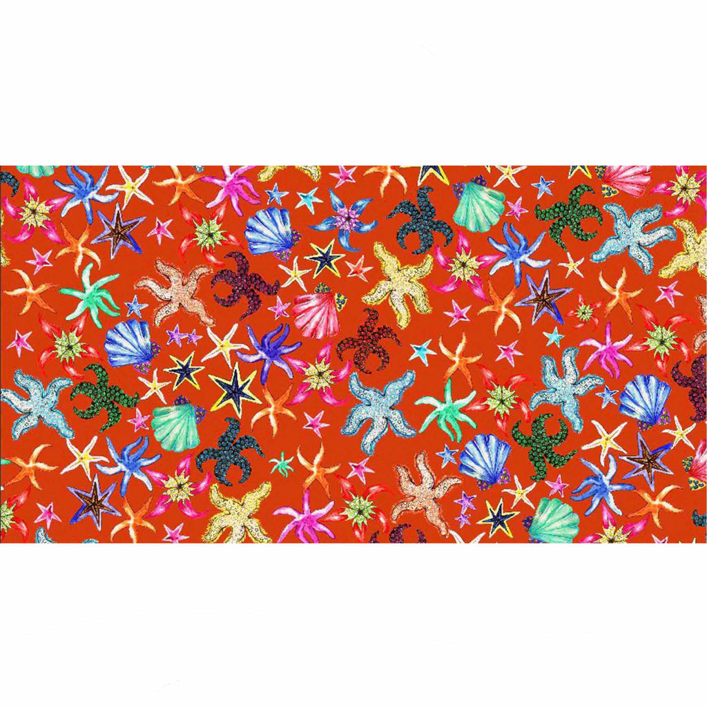 CORAL CASHMERE SCARF - RED