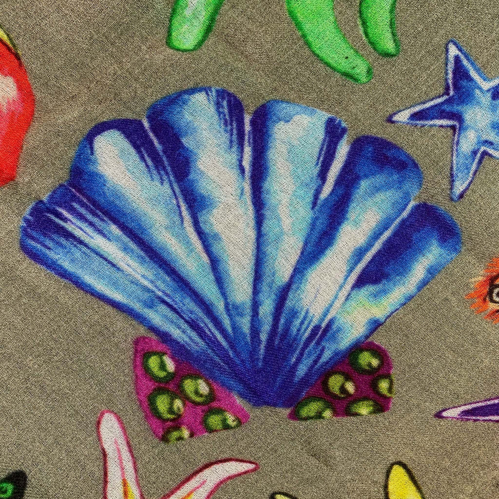 CORAL CASHMERE SCARF - TAUPE