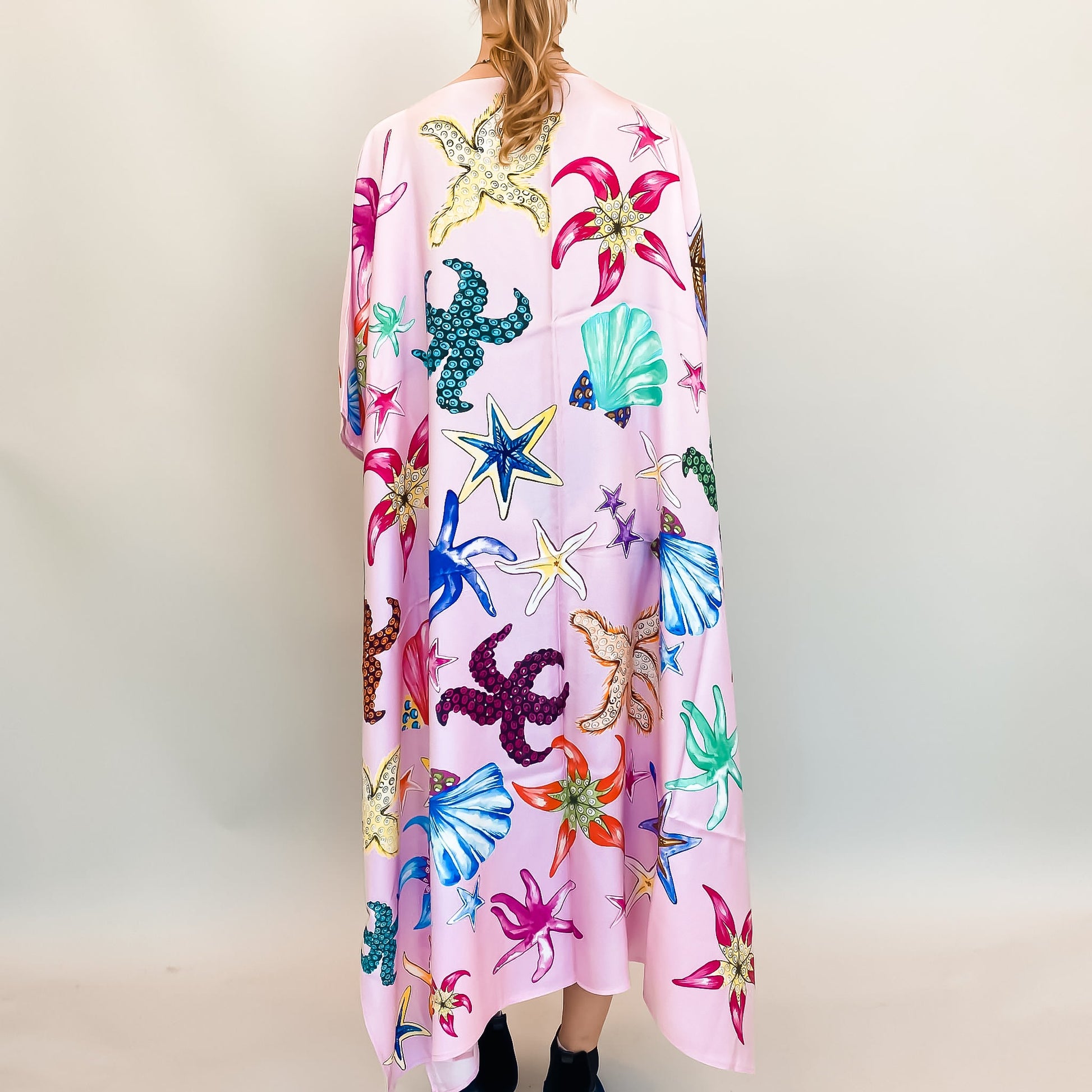 CORAL SILK TUNIC - ROSE