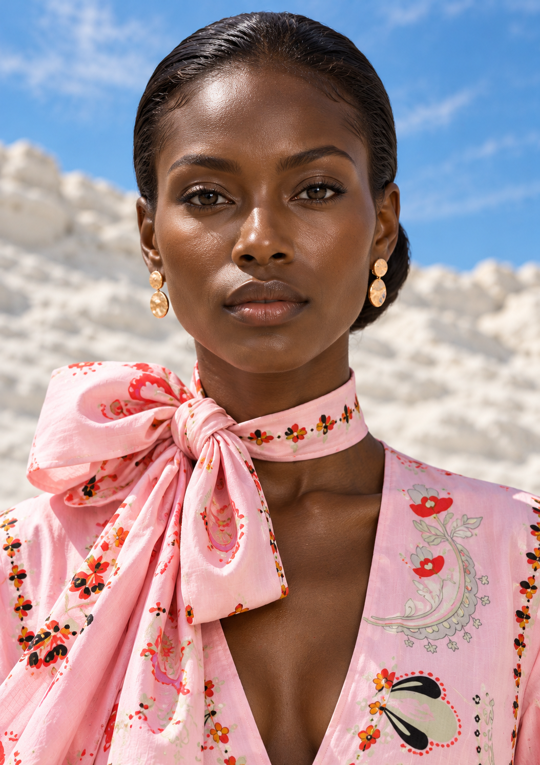 ARABICA PRINCESS DRESS RAMIE - LIGHT ROSE