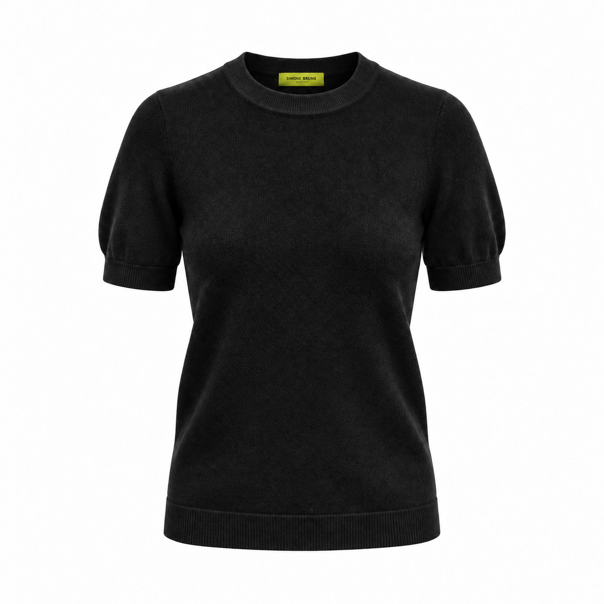 BRUSHED CASHMERE SHIRT - BLACK