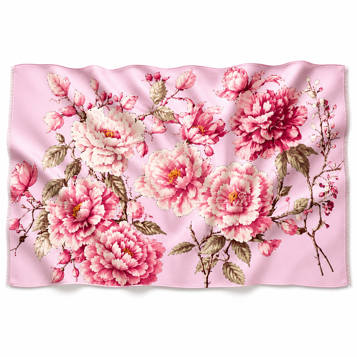 BLUMELLA CASHMERE SCARF - LIGHT ROSE