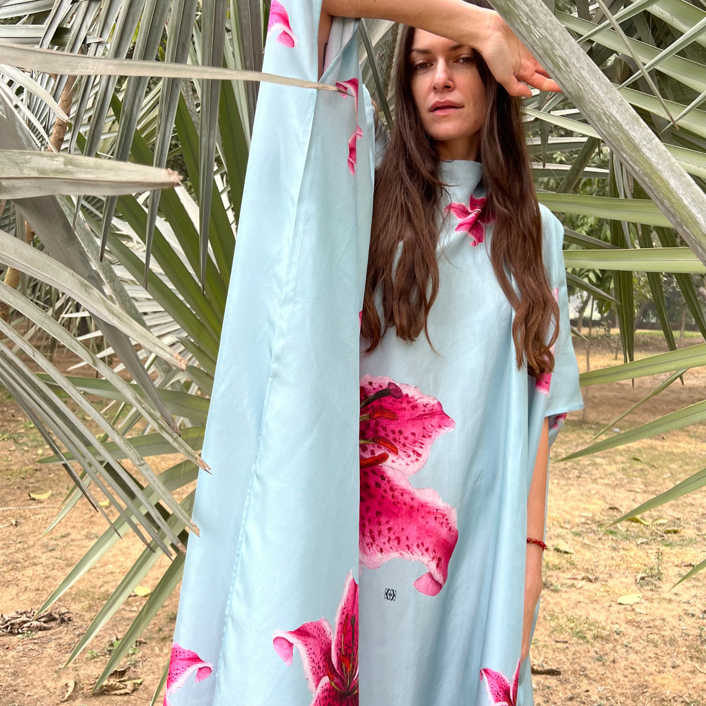 LILLY SILK TUNIC - MINT
