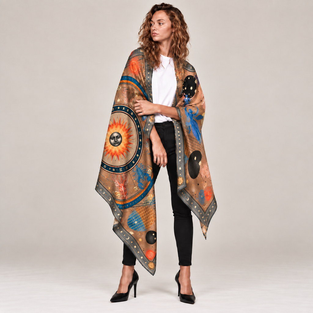 ASTRAEA CASHMERE SCARF - SEMOLINA