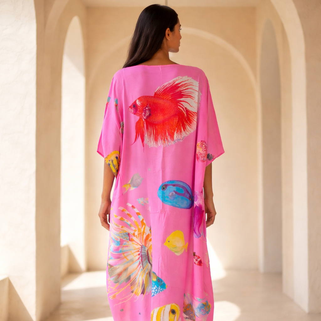 FISHTALE EVENING DRESS - ROSE