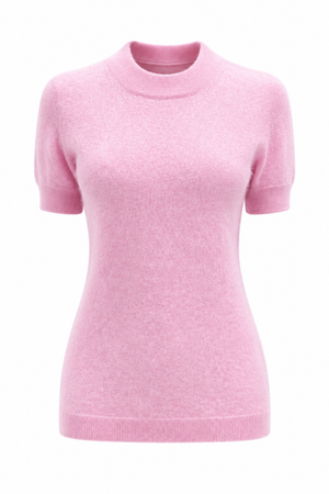 BRUSHED CASHMERE SHIRT - ROSE