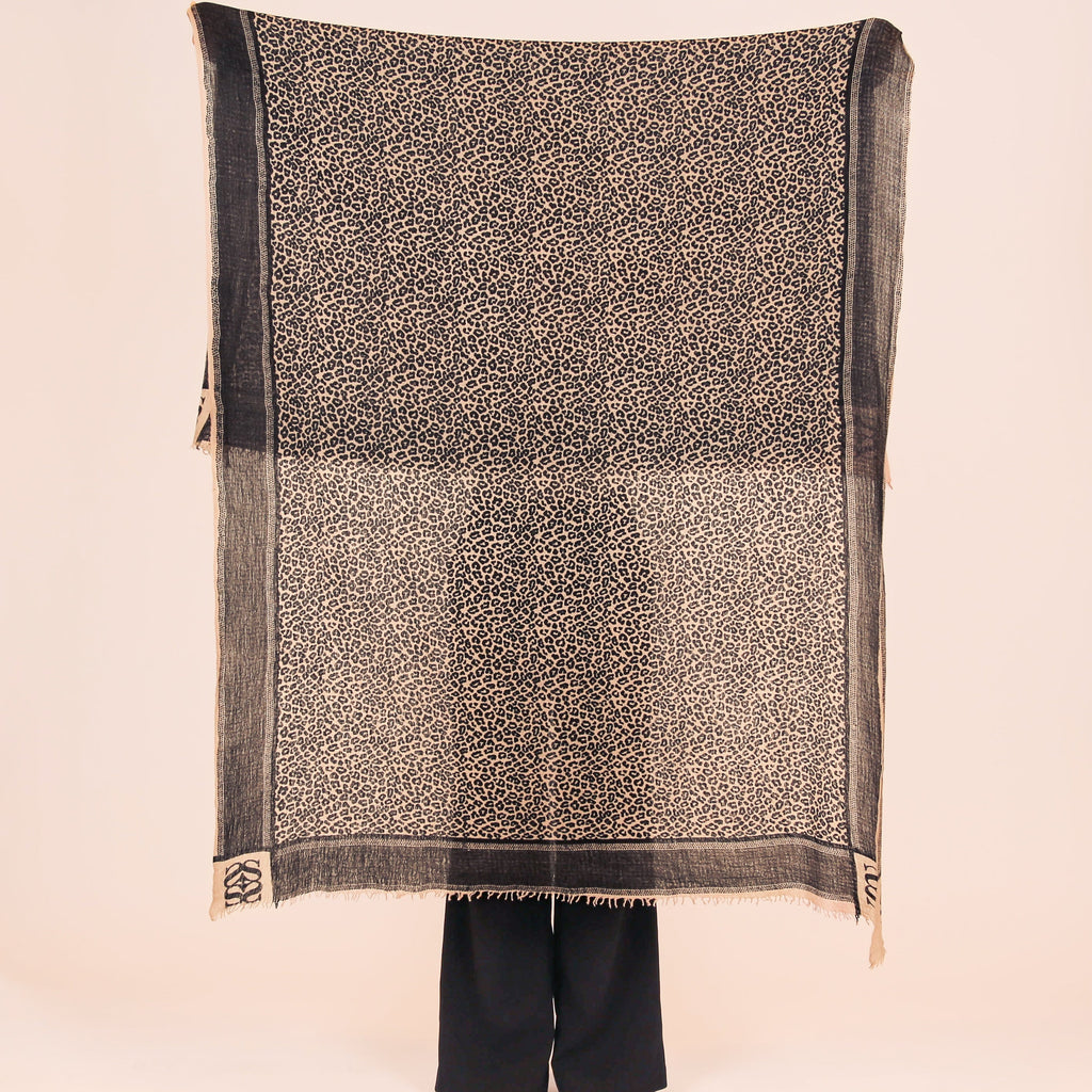 WE LOVE LEO FELTED CASHMERE SCARF