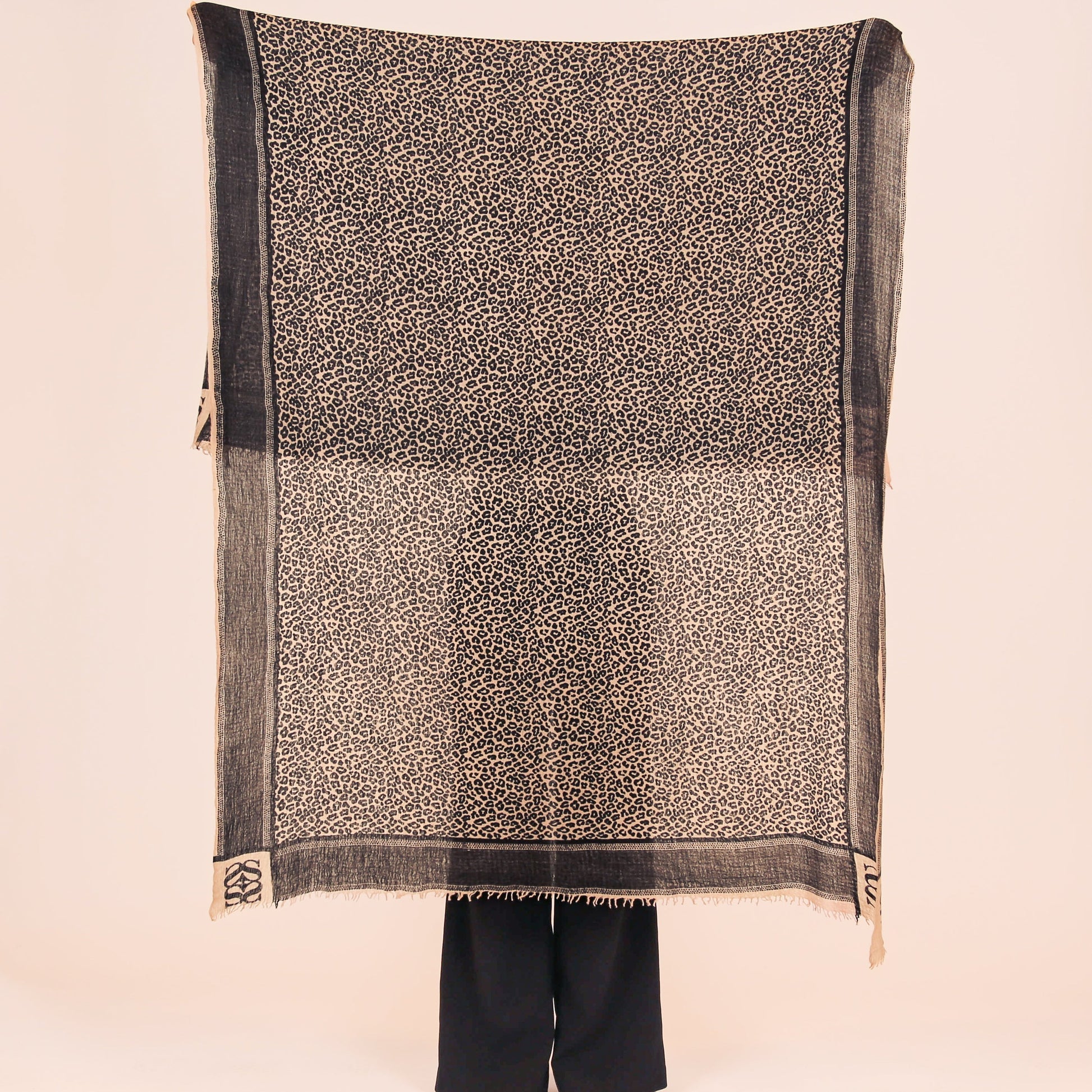 WE LOVE LEO FELTED CASHMERE SCARF