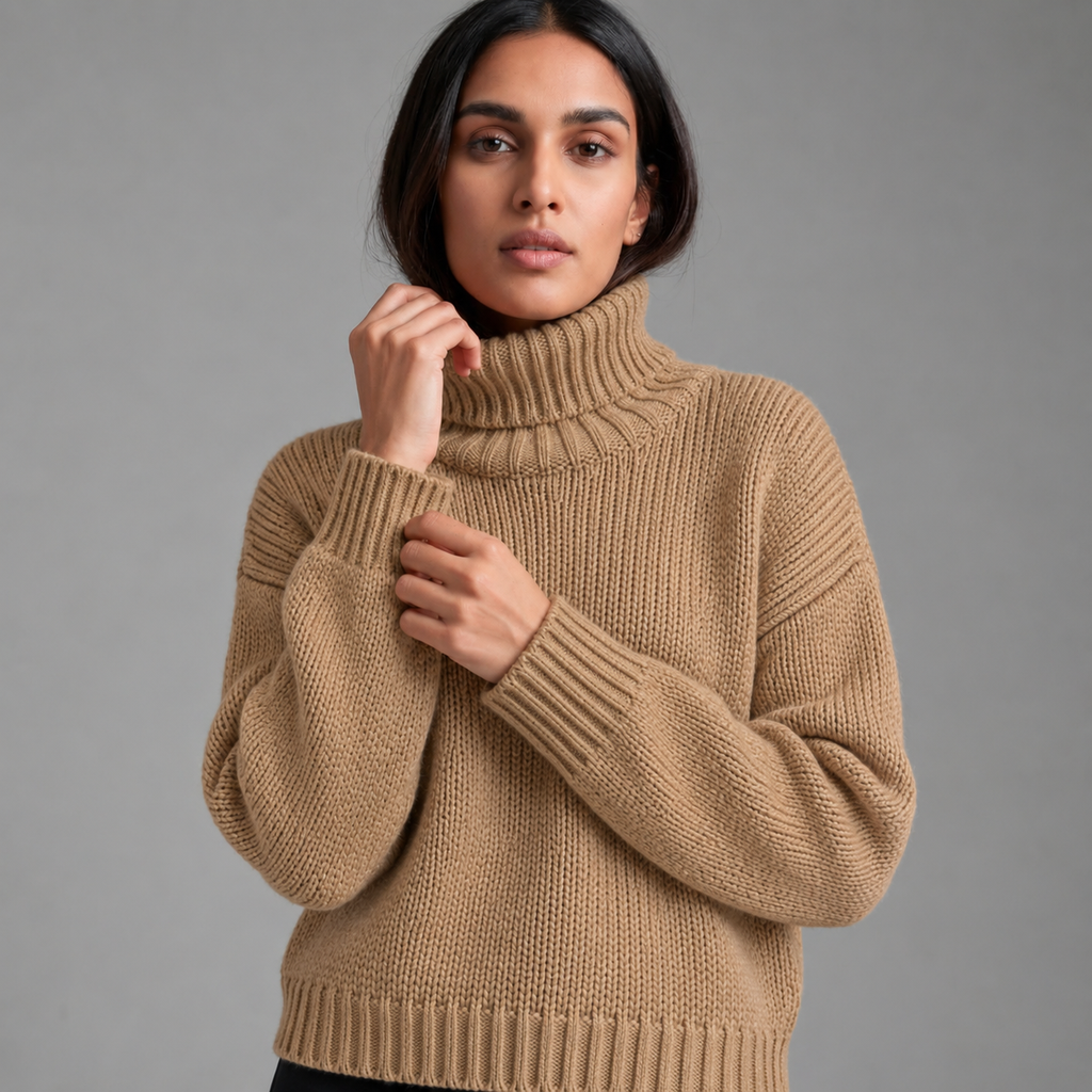 GABRIELLE SWEATER - CAMEL