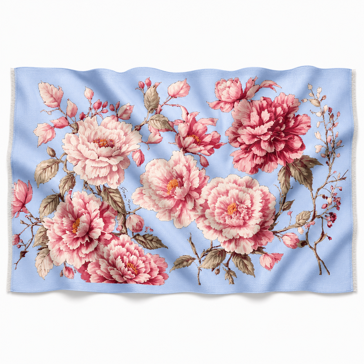 BLUMELLA CASHMERE SCARF - LIGHT BLUE