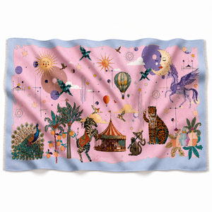 AURORA CASHMERE SCARF - LIGHT ROSE