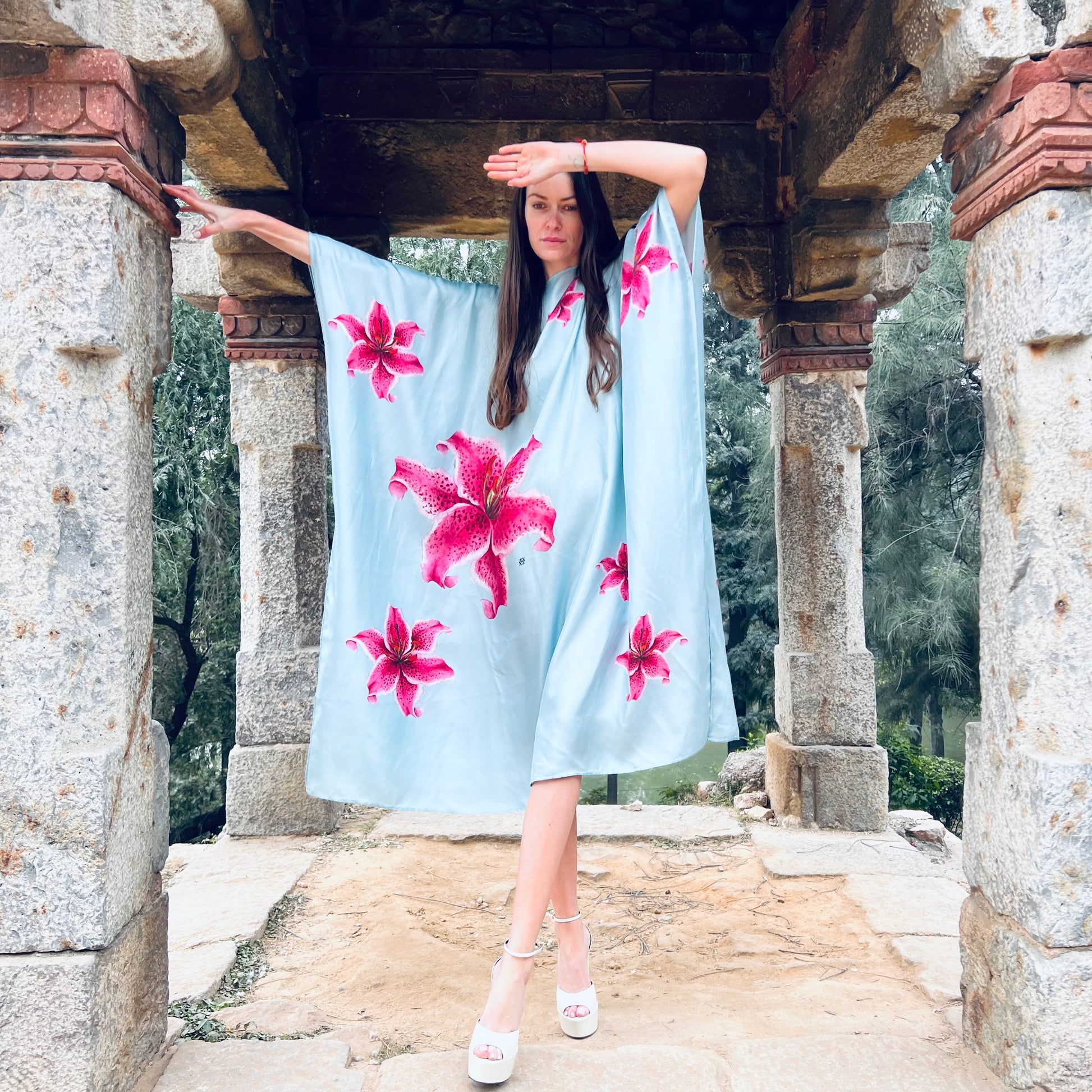 LILLY SILK TUNIC - MINT