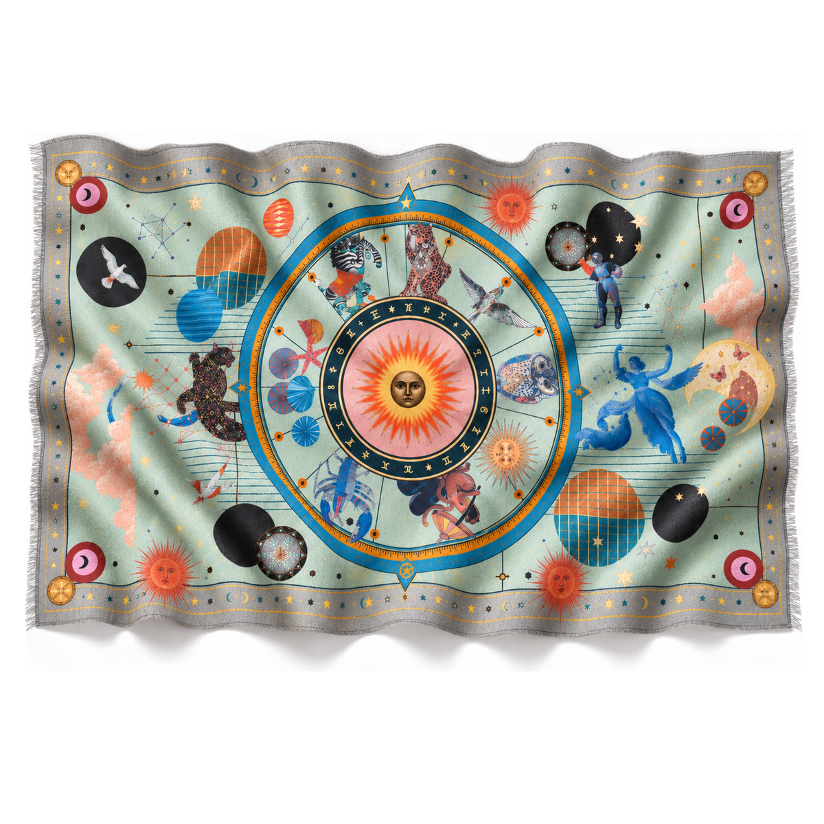 ASTRAEA CASHMERE SCARF - MOON