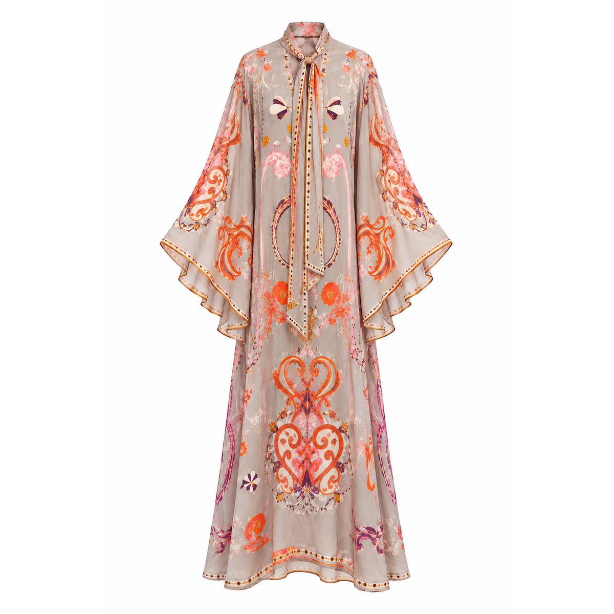 ARABICA PRINCESS DRESS RAMIE - TAUPE