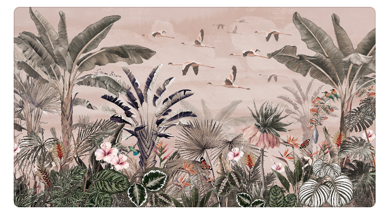 FLAMINGO CASHMERE SCARF - TAUPE