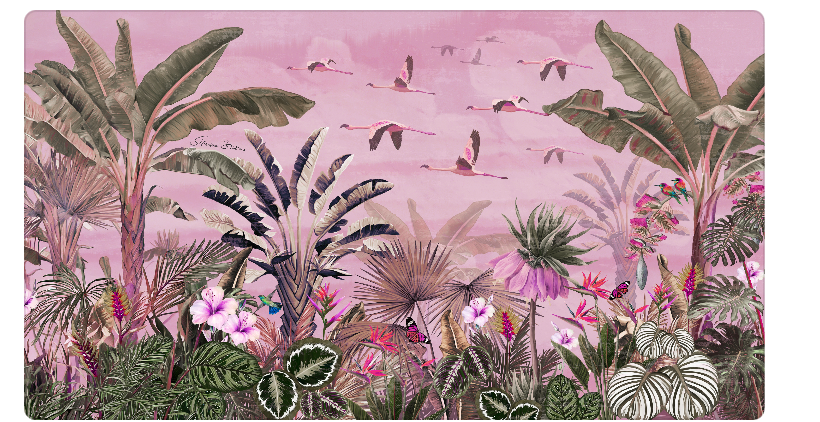 FLAMINGO CASHMERE SCARF - LIGHT ROSE