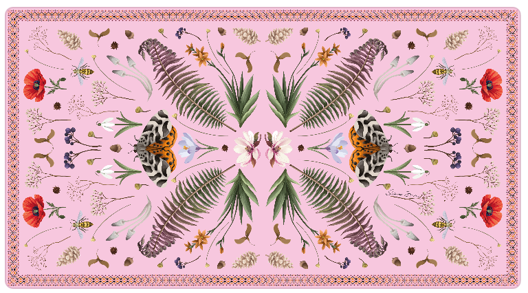 SPRING CASHMERE SCARF - LIGHT ROSE