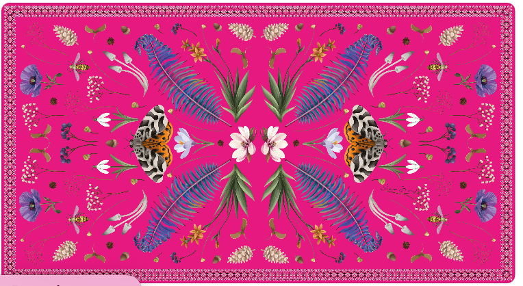SPRING CASHMERE SCARF - DAYGLOW