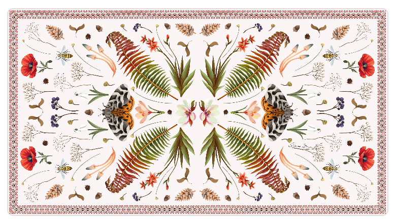 SPRING CASHMERE SCARF - OFF WHITE