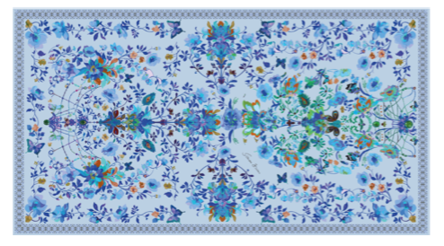 SUMMER CASHMERE SCARF - BLUE