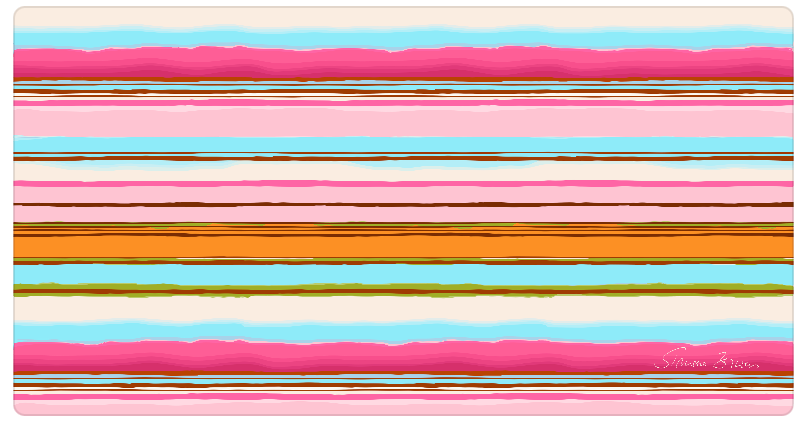 SUMMER STRIPS CASHMERE SCARF - PINK