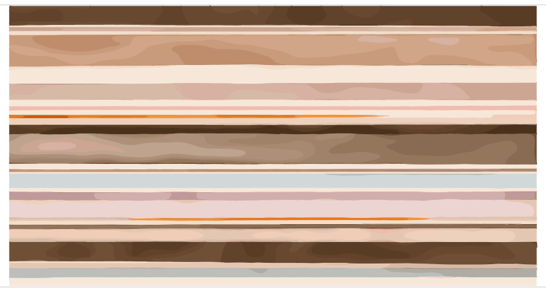 SUMMER STRIPES CASHMERE SCARF - BROWN